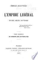Du principe des nationalités. 1895