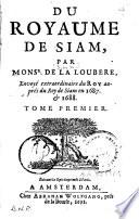 Du royaume de Siam