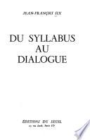 Du syllabus au dialogue