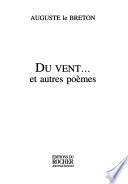 Du vent-- et autres poèmes