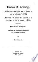 Dubos et Lessing