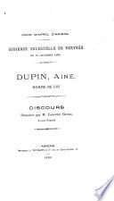 Dupin, Aîné, homme de loi