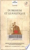 Durkheim et le politique