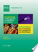 E-formation Pour Le Marketing Et Le Management Des Bibliothèques