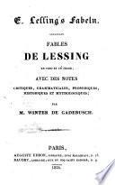E. Lessings' Fabeln