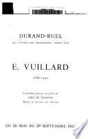 E. Vuillard, 1868-1940