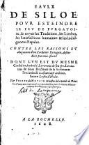 Eaulx de Siloe pour esteindre le feu de purgatoire