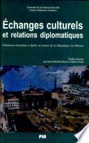 Échanges culturels et relations diplomatiques