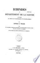 Echinides du département de la Sarthe considérés au point de vue zoologique et stratigraphique...