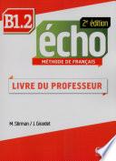 Écho - Niveau B1.2 - Guide pédagogique - Ebook - 2ème édition