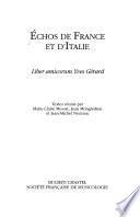 Echos de France et d'Italie