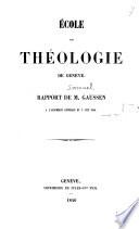 Ecole de théologie de Genève