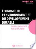 Économie de l'environnement et du développement durable