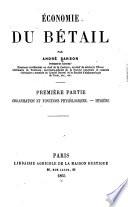 Economie du bétail
