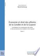 Économie et droit des affaires de la Caraïbe et de la Guyane