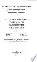Économie générale d'une chaîne documentaire mécanisée