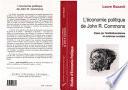 ECONOMIE POLITIQUE DE JOHN R. COMMONS