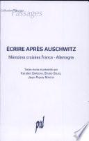 Ecrire après Auschwitz