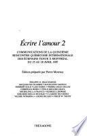 Écrire l'amour 2