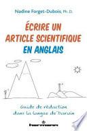 Ecrire un article scientifique en anglais