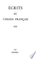 Ecrits du Canada français