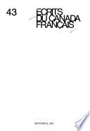 Ecrits du Canada français