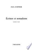 Ecriture et nomadisme