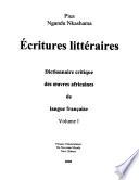 Ecritures littéraires
