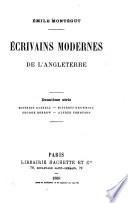 Écrivains modernes de l'Angleterre