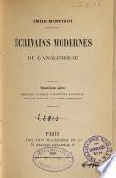 Ecrivains modernes de l'Angleterre