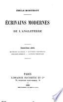 Écrivains modernes de l'Angleterre