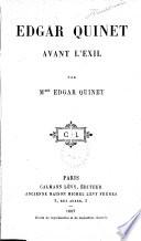 Edgar Quinet avant l'exil