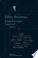 Éditer Rousseau