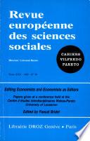 Editing Economists and Economists as Editors