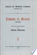 Edmond de Nevers, Essayiste