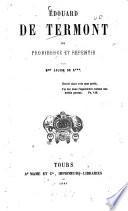 Édouard de Termont ou providence et repentir