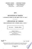 Education Au Canada, Revue Statistique Pour la Période ...