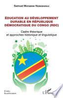 Éducation au développement durable en République démocratique du Congo (RDC)