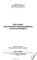 Education, changements démographiques et développement