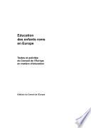 Education des enfants roms en Europe