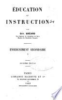 Éducation et instruction