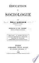 Éducation et sociologie