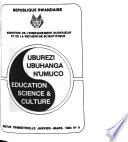 Education, science et culture