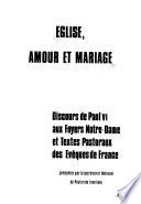Eglise, amour et mariage