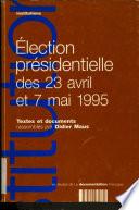 Election présidentielle des 23 avril et 7 mai 1995