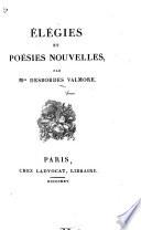 Élégies et poésies nouvelles