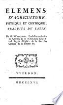 Elemens d'Agriculture