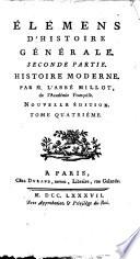 Eléméns d'histoire générale