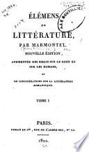 Elémens de littérature