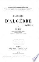 Éléments d'algèbre